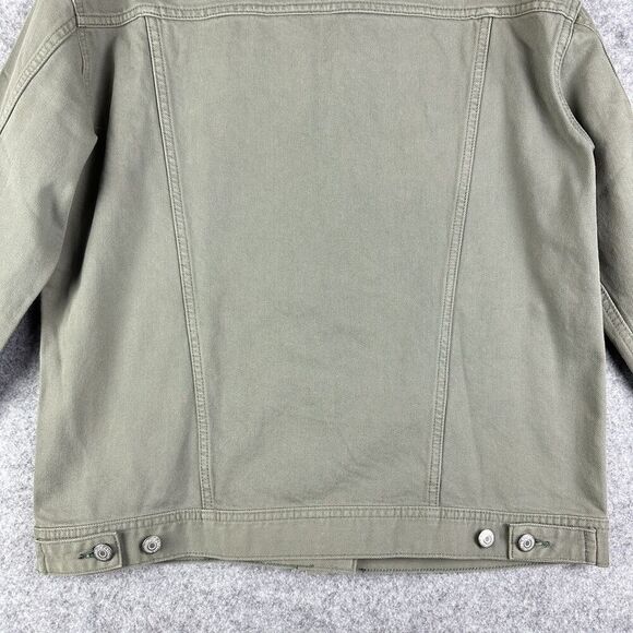 Old Navy Jacket Womens Medium Boyfriend Utility Button Front Casual Layering NEW - Picture 12 of 14